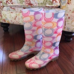 Coach rain boots